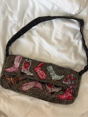 Viral TJ Maxx Cowboy Boot Beaded Bag